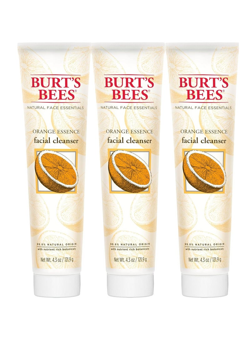 Burt's Bees Orange Essence Facial Cleanser, Sulfate-Free Face Wash, 4.3 Oz (Package May Vary)