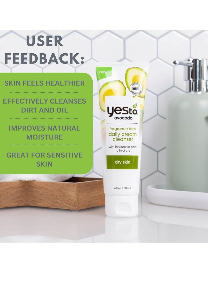 Yes To Natural Face Cleanser - Non-Toxic Vegan Face Wash 4 Fl oz - Cruelty & Fragrance Free Facial Cleanser for Women - Gentle Removes Impurities + Leaves Skin Moisturized