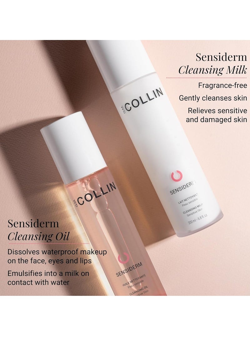 G.M. COLLIN Sensiderm Cleansing Milk | Gentle Face Cleanser for Sensitive Skin | Hydrating Makeup Remover