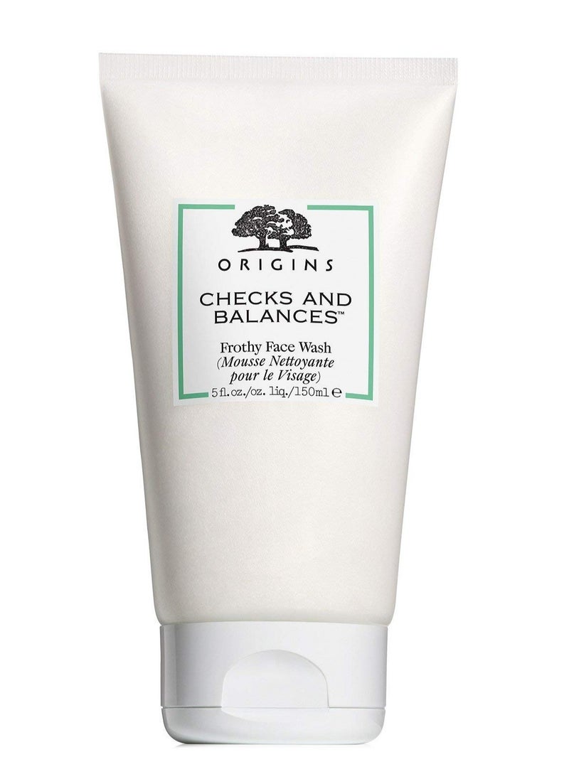 Origins Checks and Balances Frothy Face Wash 5oz, 150ml Skincare Cleansers