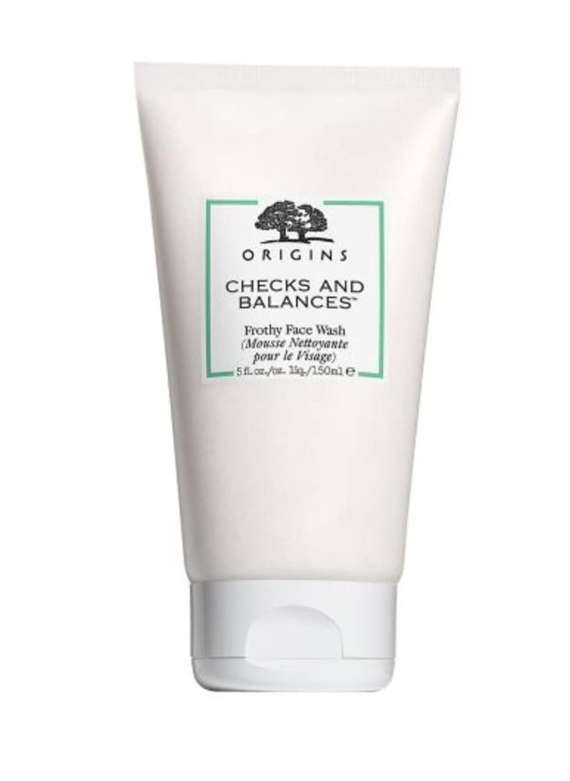 Origins Checks and Balances Frothy Face Wash 5oz, 150ml Skincare Cleansers