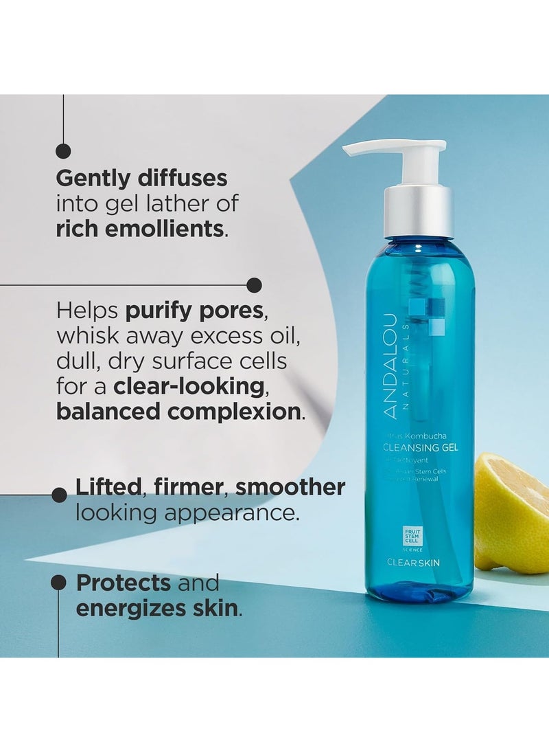 Andalou Naturals Cleansing Gel, Citrus Kombucha, 6 Fl Oz
