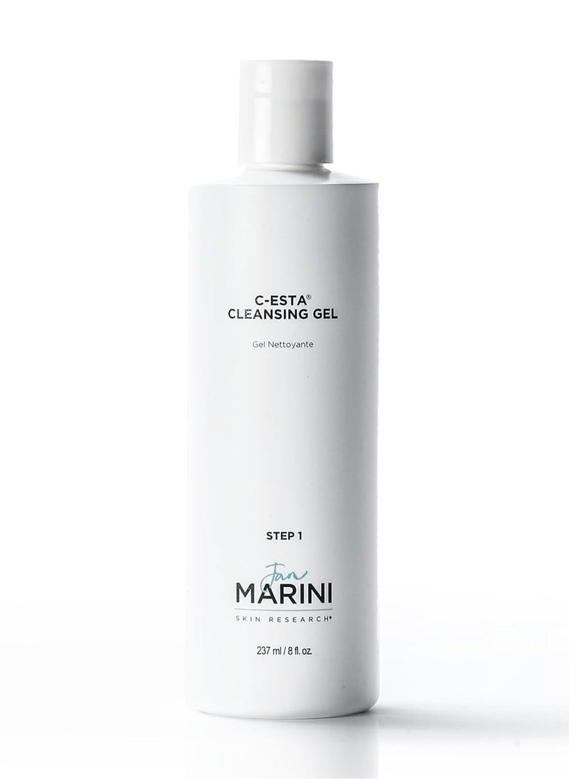 Jan Marini Skin Research C-ESTA Cleansing Gel - Daily Facial Cleanser with Vitamin C - Skincare Face Wash for Oily, Dry & Combo Skin - Gel Face Cleanser - 8 fl oz
