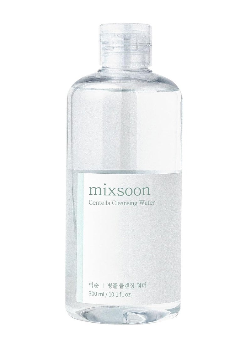 mixsoon Centella Cleansing Water 10.14 fl oz / 300ml,Face Cleanser for Sensitive Skin,Centella Asiatica, Aloe Vera