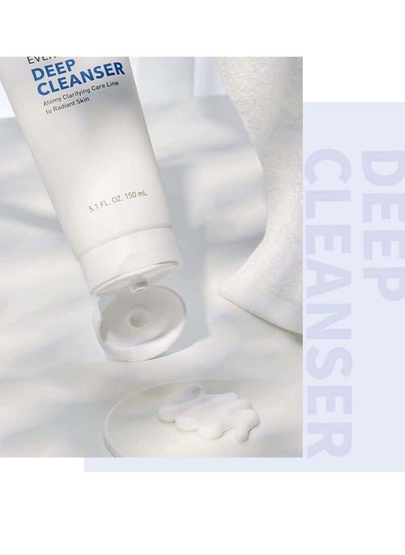 ATOMY Evening Care Deep Cleanser - 150ml x 2 pack, Facial Foam, Face Wash