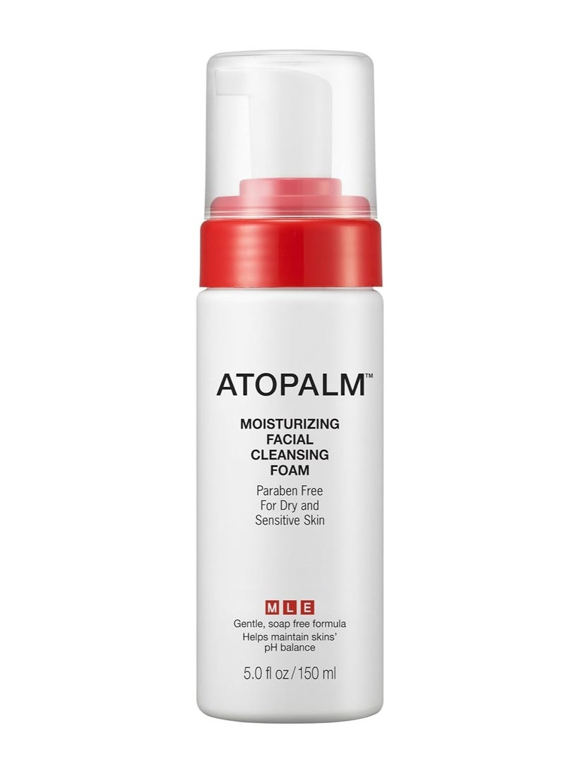 ATOPALM Moisturizing Facial Cleansing Foam, Paraben Free for Dry & Sensitive Skin Face Wash, Hyaluronic Acid, Skin pH Balance 5.5, K-beauty, 5.0 Fl Oz, 150ml