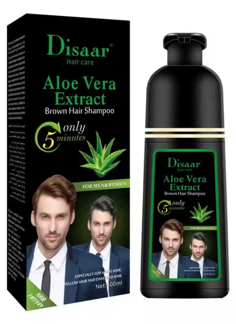 Aloe Vera Extract Brown Hair Shampoo 400 ml