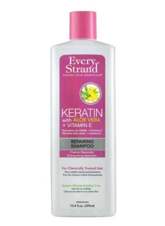 Keratin with Aloe Vera Vitamin E Repairing Shampoo 13.5 fl. oz.