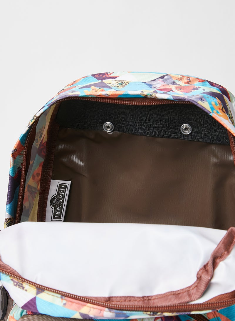 Printed Kids Trolley Backpack 13 Inches Multicolour