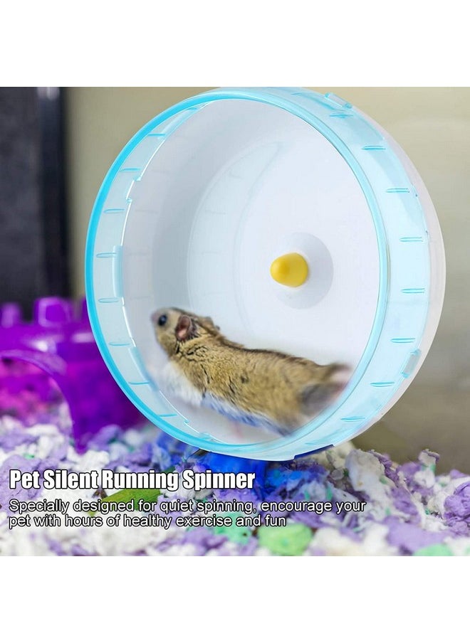 Hamster Wooden Silent Wheel, Small Animal Exercise Wheel Accessories, Quiet Spinner Hamster Running Wheels Prevent Depression Toys For Hamsters, Gerbils, Mice And Other Small Pets