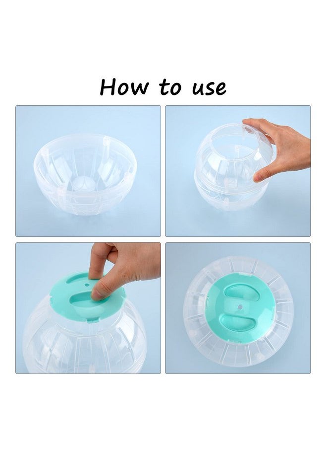 FANKUTOYS Hamster Exercise Ball, 5.7 Inch Transparent Hamster Ball Running Hamster Wheel for Dwarf Hamsters Small Pets to Reduce Boredom and Increase Activity