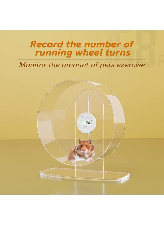 Niteangel Accurately Hamster Wheel Pedometer- Small Animal Step Counter for Niteangel Super-Silent Hamster Wheel | Acrylic Wheel | Wooden Wheel (Niteangel Wheel Pedometer)