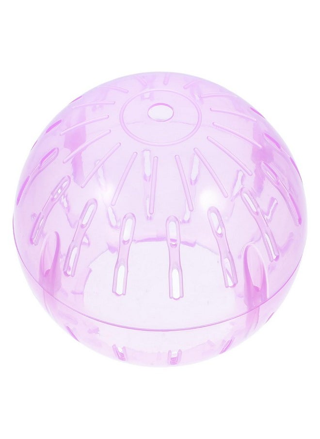 Hamster Exercise Ball, 4 Inch Hamster Running Ball Transparent Plastic Hamster Ball Wheel Guinea Pig Sports Ball For Dwarf Hamsters Small Pets Supply Pink