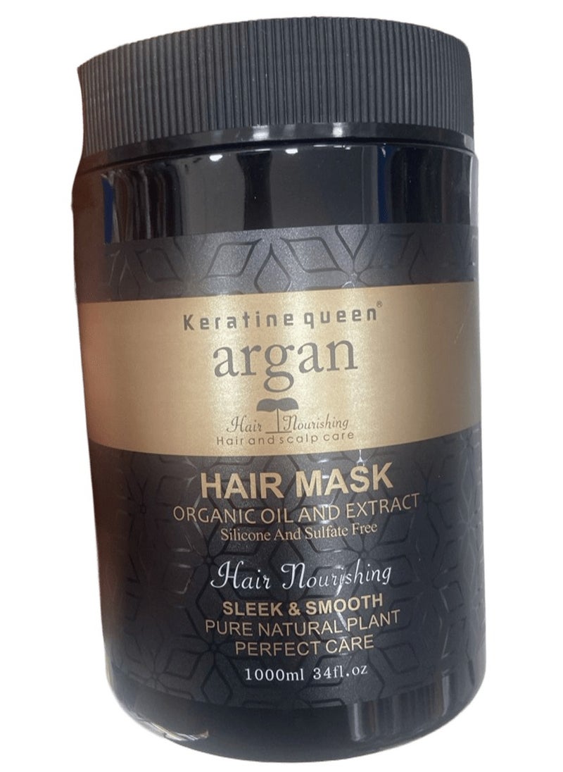 Argan Hair Mask Organic Oil And Extract 1000 ML