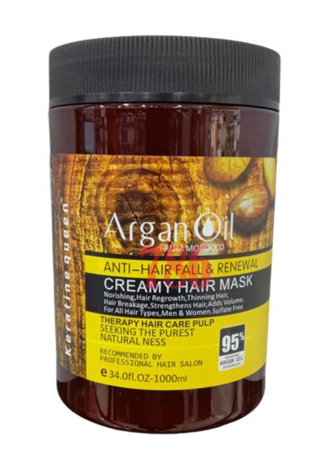 Argan Oil Anti Hair Fall And Renewal Creamy Hair Mask 1000 ML