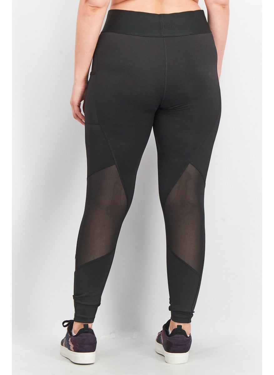 Women Sportswear Fit High Rise Long Tight, Black