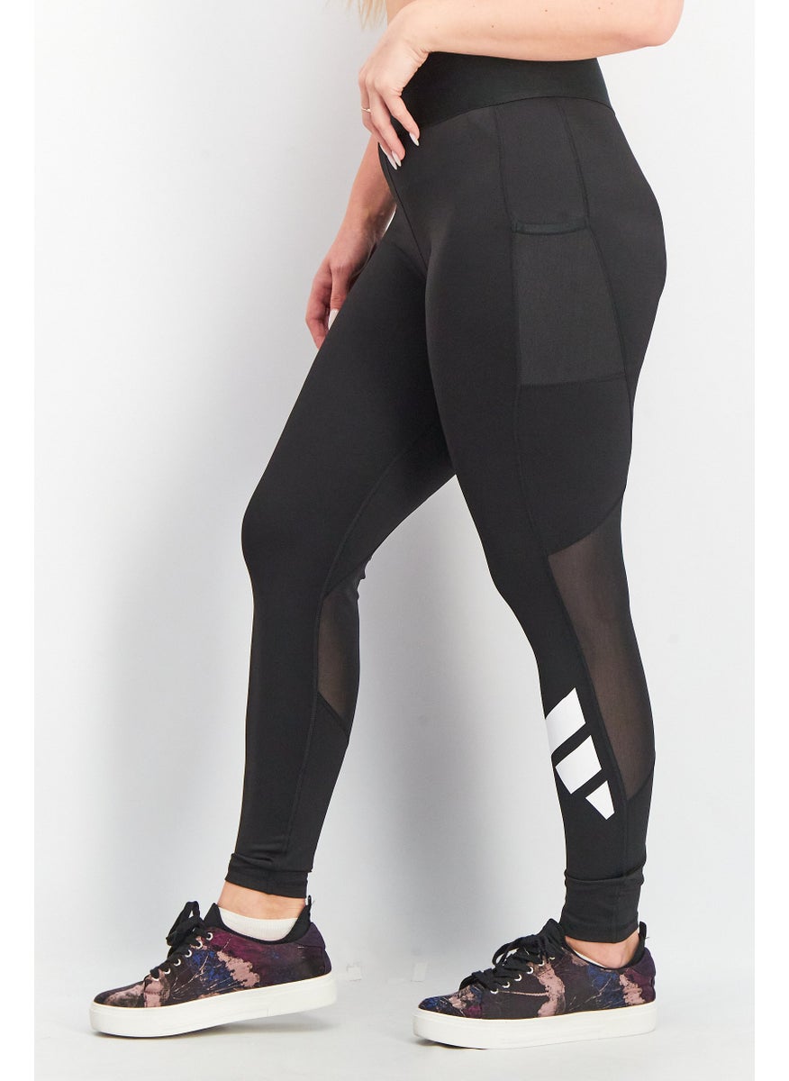 Women Sportswear Fit High Rise Long Tight, Black