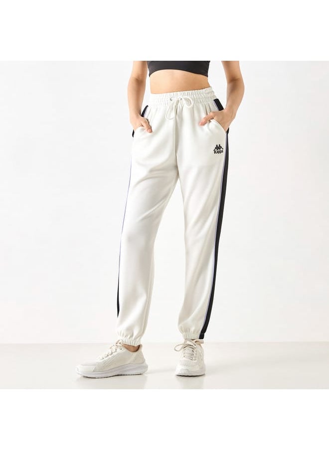 Kappa Panelled Joggers with Drawstring Closure and Pockets