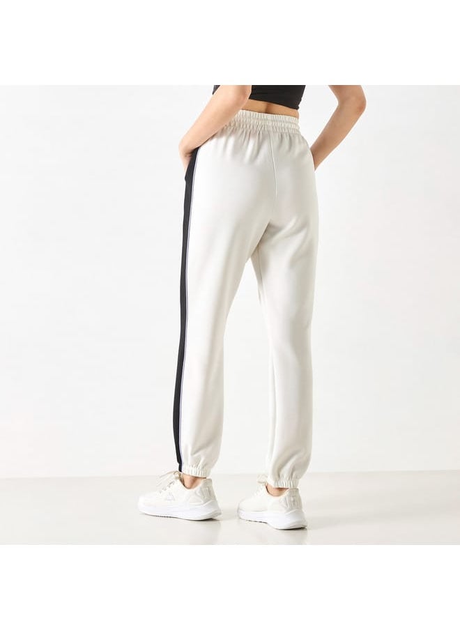 Kappa Panelled Joggers with Drawstring Closure and Pockets