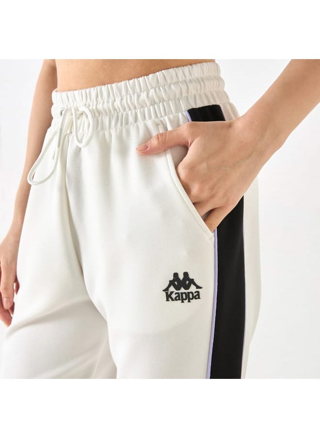 Kappa Panelled Joggers with Drawstring Closure and Pockets