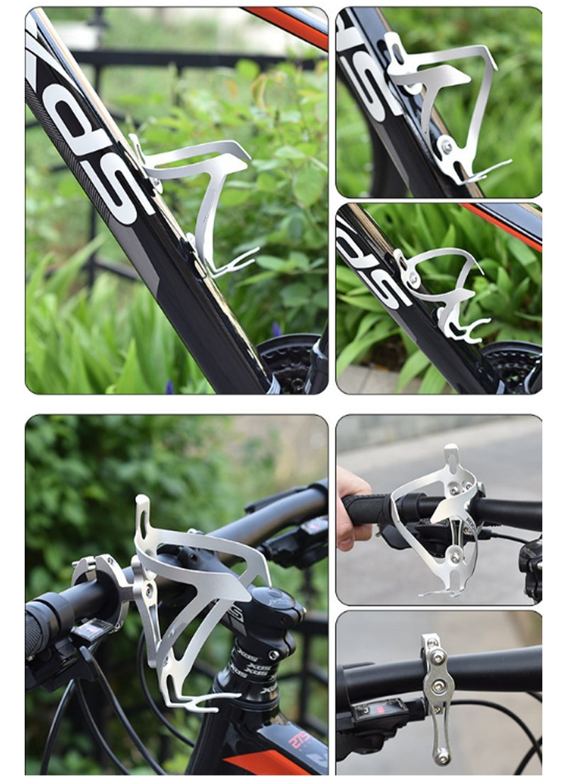 Aluminum Alloy Black Mountain Road Bicycle Water Bottle Cage Accessories Water Cup Holder Adjustable