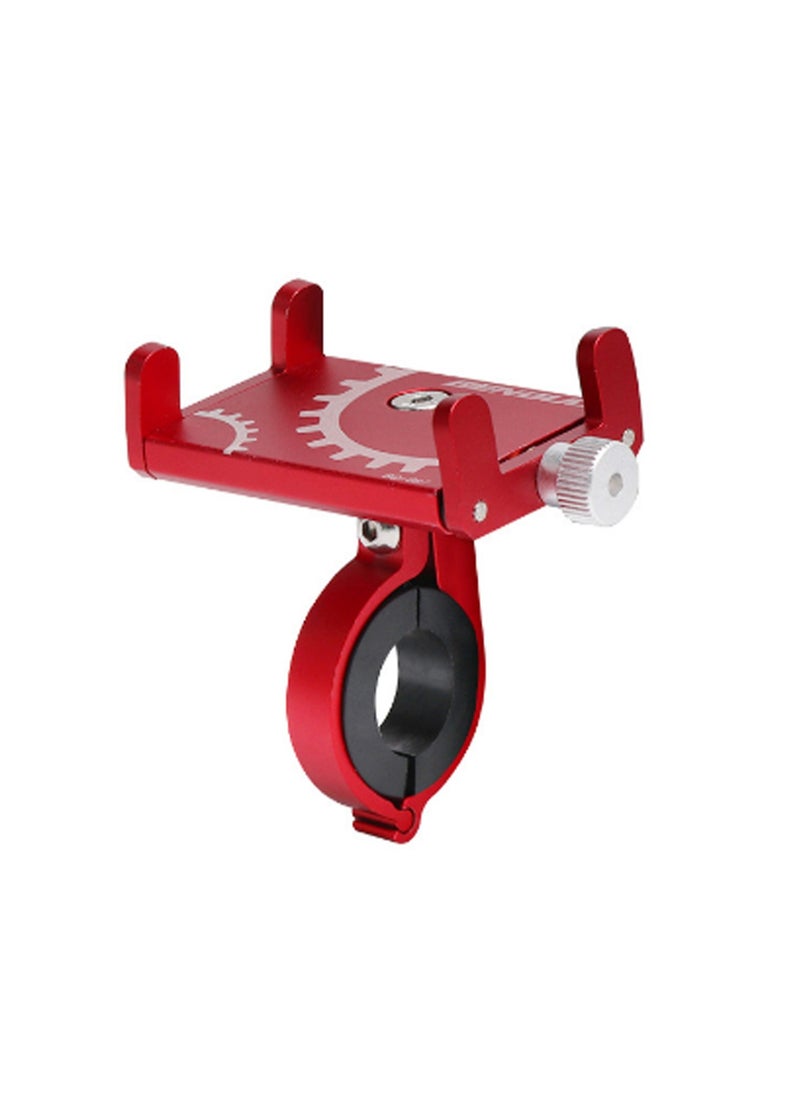 Red Bicycle And Motorcycle Phone Holder Bicycle Phone Holder Handlebar Clamp