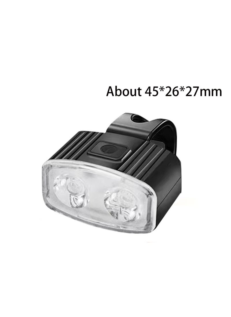 Square White Light Front Light Bicycle Tail Light