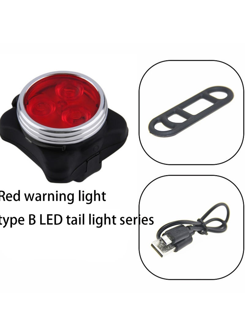 Round Red Warning Light Type B Led Tail Light Series Bicycle Tail Light