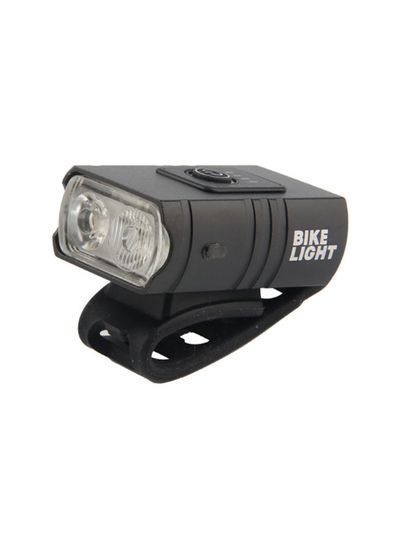 Dual Lights 1200 Mah Bicycle Aluminum Alloy Front Light Usb Mountain Road Bike Night Riding Strong Light Warning Light Flashlight Bicycle Equipment