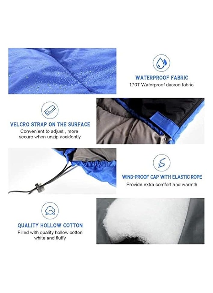 Sleeping Bag - Lightweight and Waterproof Camping Sleeping Bag for Adults and Kids with Compression Sack, Backpacking Sleeping Bag for Outdoor Camping, Hiking and Traveling