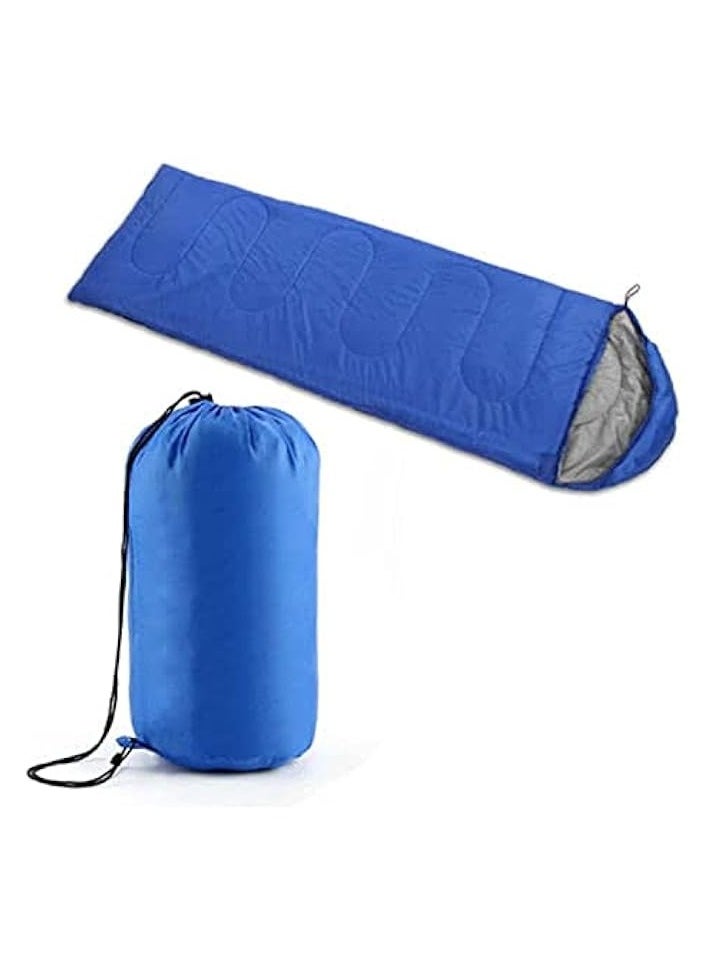 4 Season Sleeping Bag Waterproof Outdoor Camping Hiking Envelope Single Zip (Blue), STANDARD