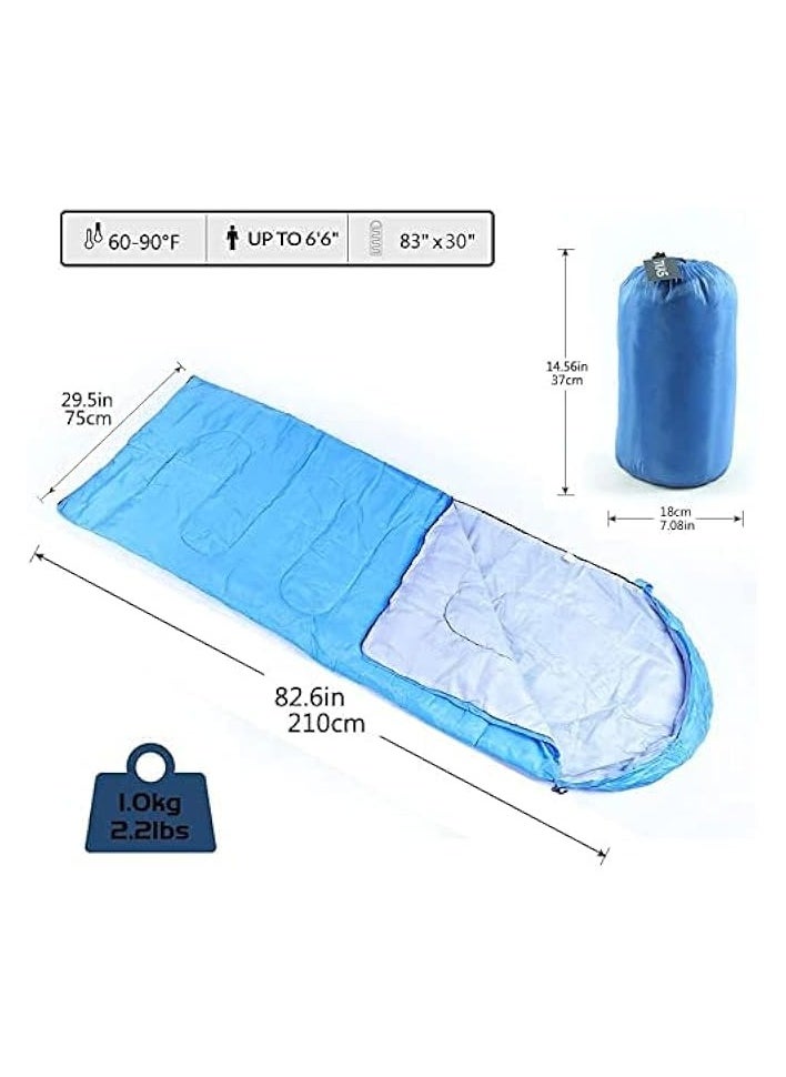 Lightweight Comfort Portable Waterproof Sleeping Bag for Indoors And Outdoors, Hiking, Camping, Traveling