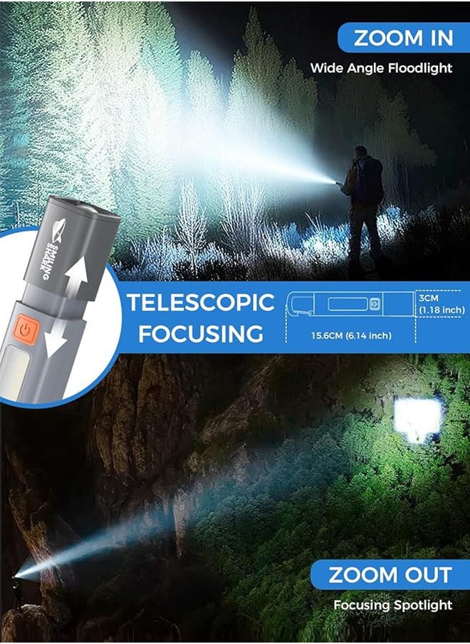 Camping Light Multifunctional flashlight that integrates Torch light rechargeable camping light  reading light  flashlight