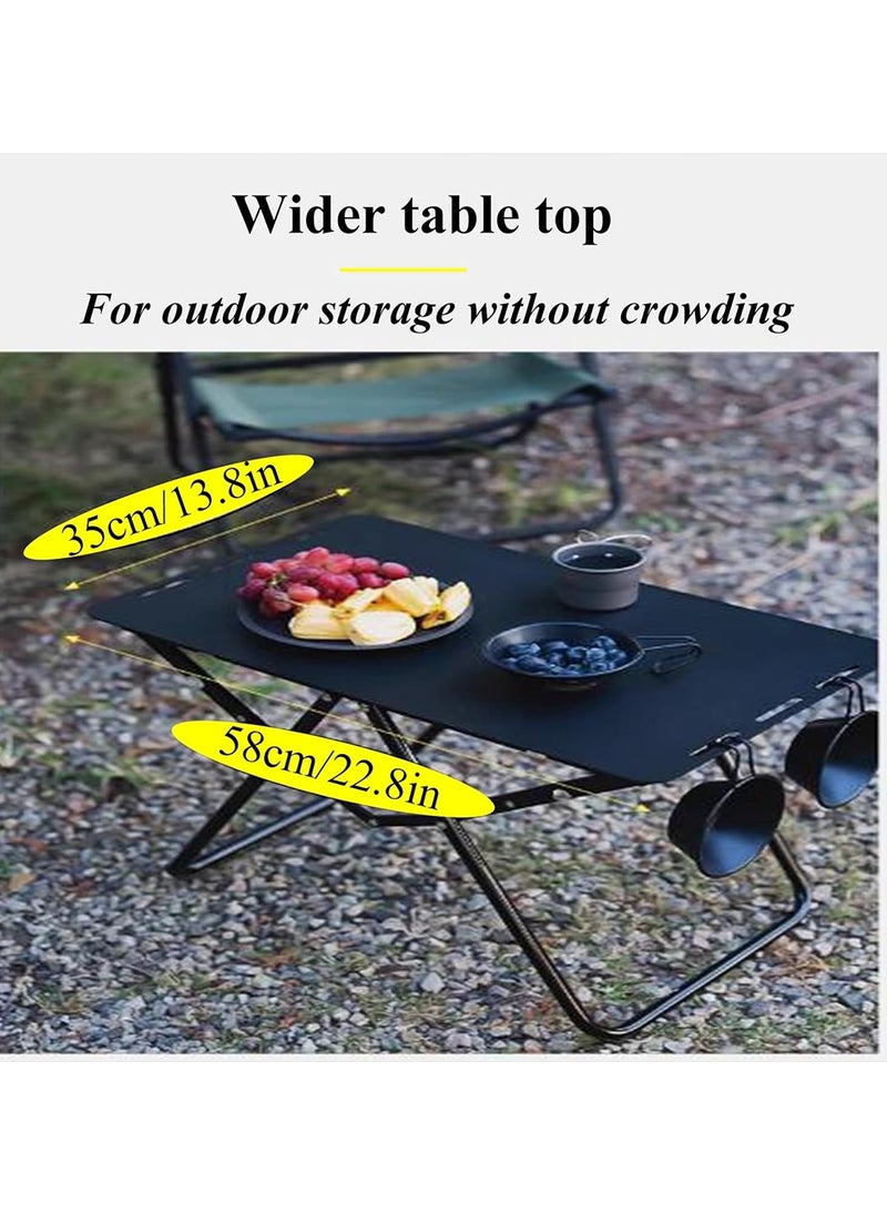 Tobys Lightweight Folding Compact Camping Table Aluminum Alloy Camping Table With Storage Bag, Ideal for Outdoor Use