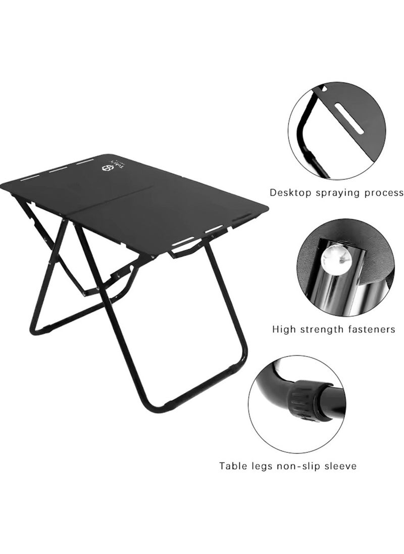 Tobys Lightweight Folding Compact Camping Table Aluminum Alloy Camping Table With Storage Bag, Ideal for Outdoor Use