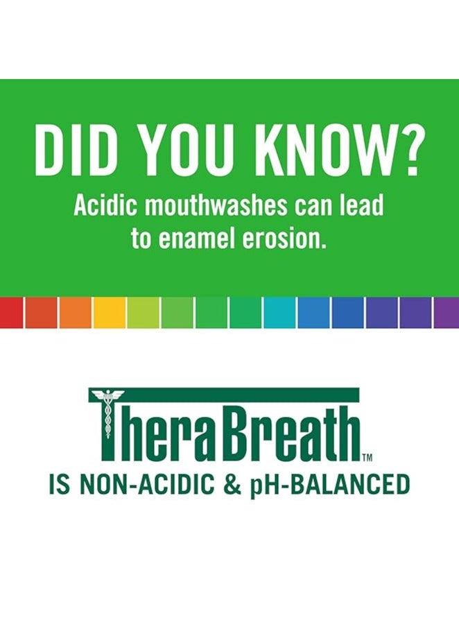 The Breath Co Fresh Breath Oral Rinse - Dentist Formulated - Alcohol-Free Oral Mouthwash for 12 Hours of Fresh Breath - Mild Mint Flavour