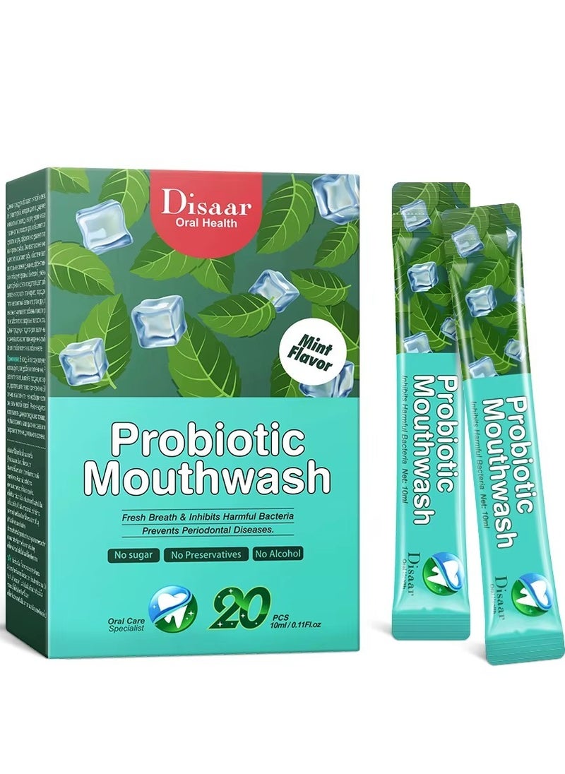 Probiotic Mouthwash Mint Flavor 20 Pieces