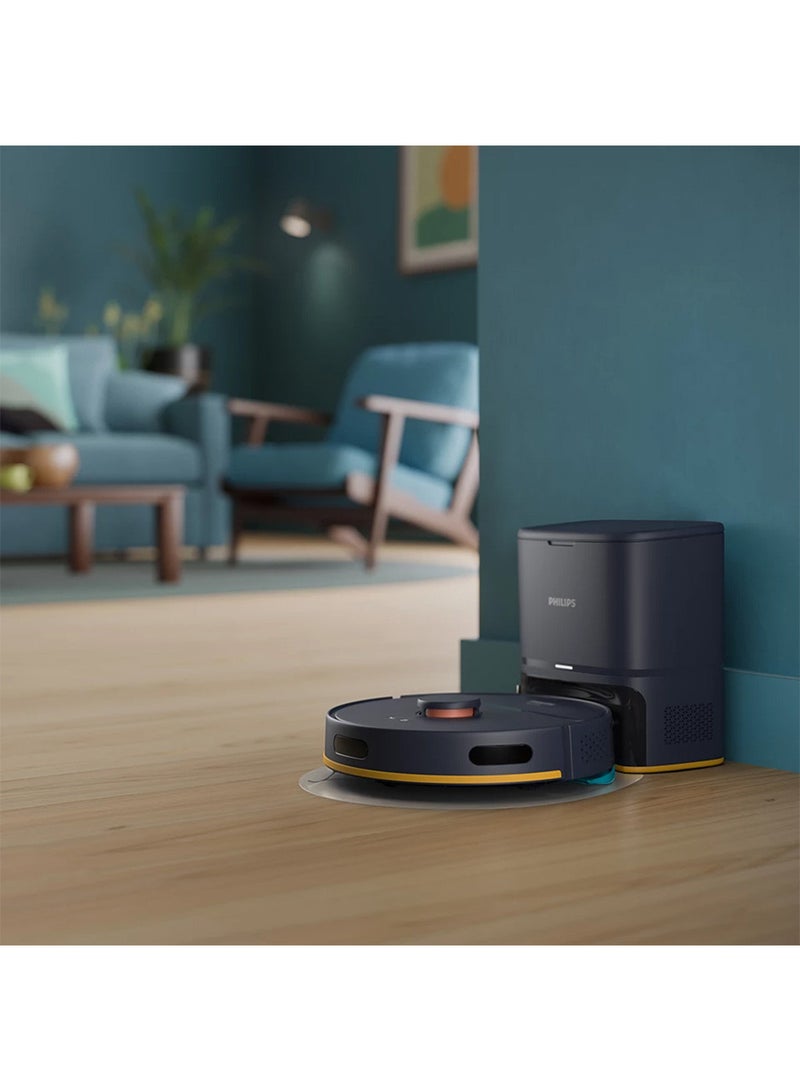 Home Run 2000 Series Vacuum & Mop Robot ,2700 pa Strong Suction Power, Up to 130 min Runtime, Self Charging, Auto-Empty station 2000 W XU2100/10 Navy