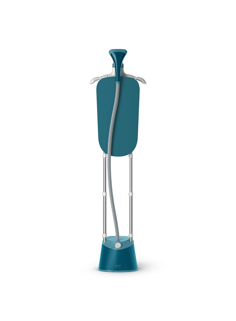 Philips 1000 Series Upright Garment Steamer 1800W, 1.8L Detachable Tank, 3 Steam Setting, 36 g/min, Integrated Stylemat, Blue 1.8 L 1800 W STE1040/26 blue