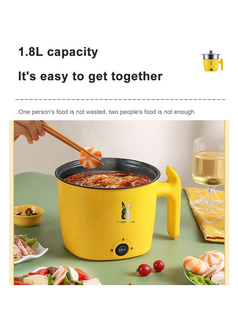 Electric Rice Cooker Household 220V Hot Pot cooker For Students Dormitory Multi-functional Electric Cooking Machine Nonstick Pan