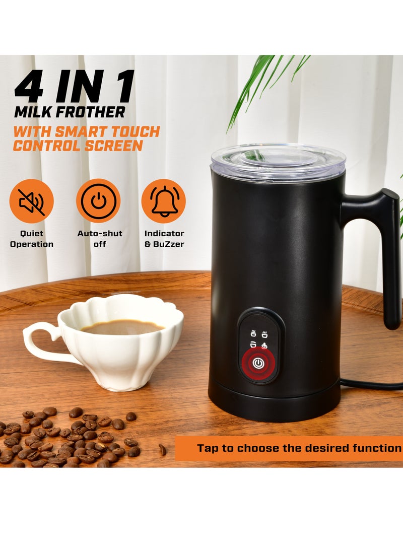 Electric Milk Frother | Portable USB Rechargeable Handheld Foam Maker | One-Touch Operation with Powerful Motor for Lattes, Cappuccinos & Hot Drinks