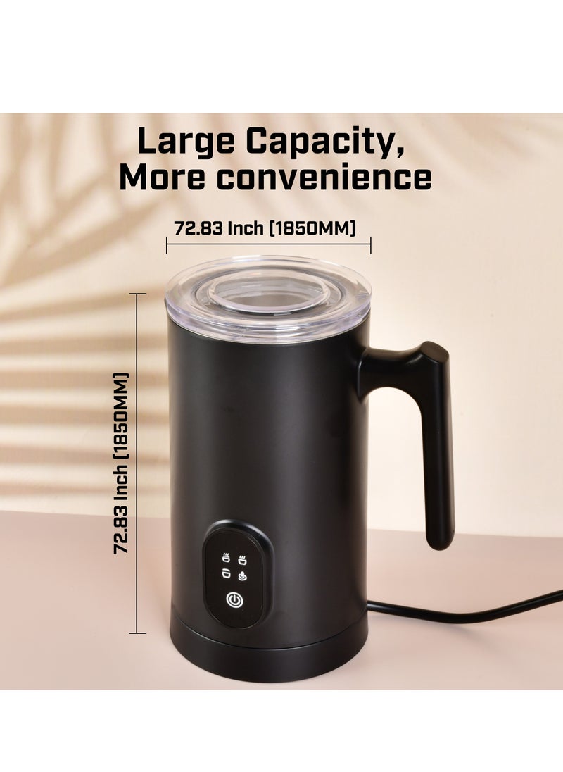 Electric Milk Frother | Portable USB Rechargeable Handheld Foam Maker | One-Touch Operation with Powerful Motor for Lattes, Cappuccinos & Hot Drinks