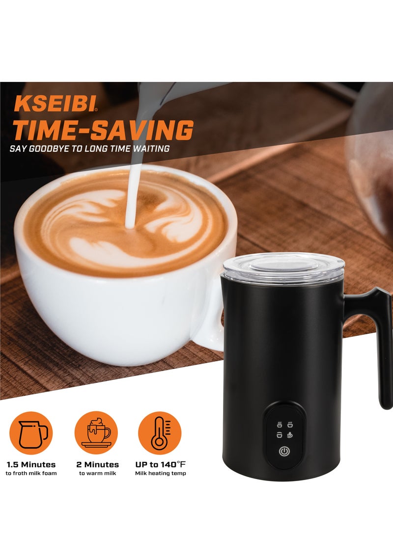 Electric Milk Frother | Portable USB Rechargeable Handheld Foam Maker | One-Touch Operation with Powerful Motor for Lattes, Cappuccinos & Hot Drinks