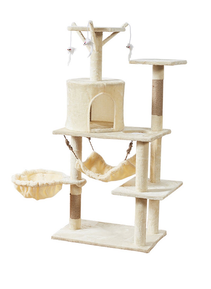 Sisal Cat Climbing Frame Large DIY Deluxe Cat Climbing Frame Cat Nest Cat Tree All-in-One Cat Stand