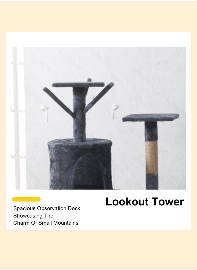 Cat Climbing Frame Large DIY Deluxe Cat Climbing Frame Cat Nest Cat Tree All-in-One Cat Stand Cat House Activity Center Condo Cat Scratch Elevated Cat Hammock Pet Condo