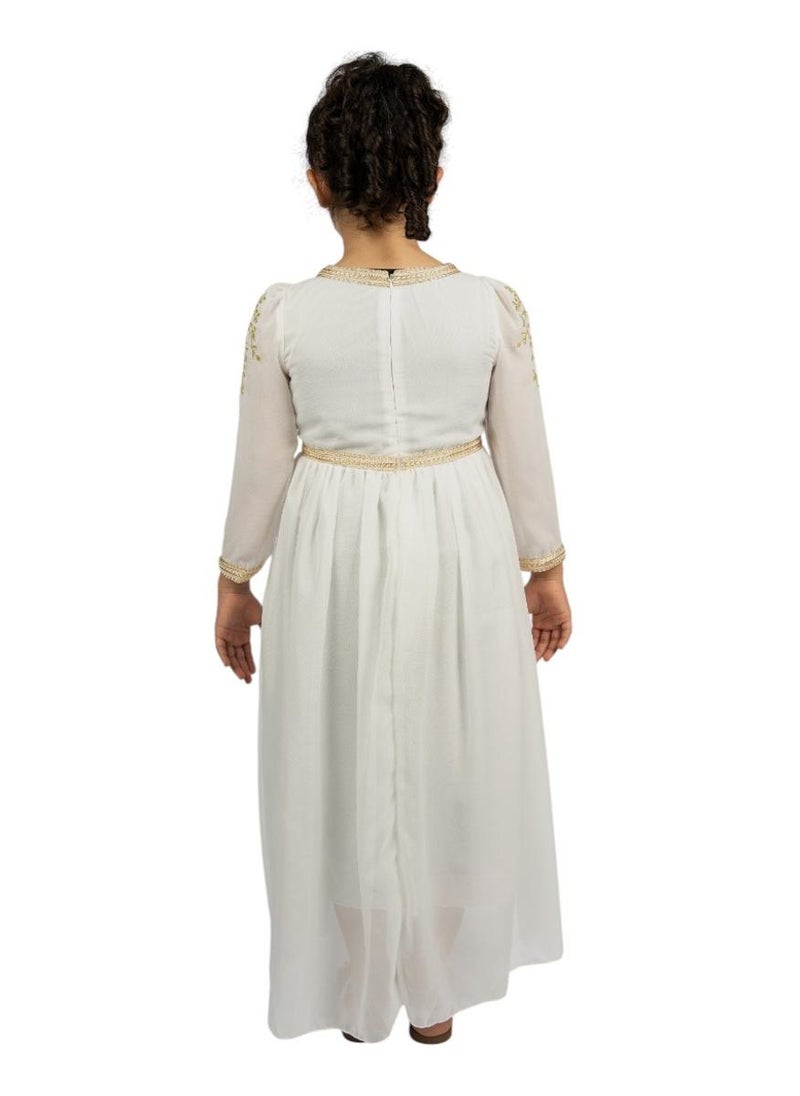 D' Daniela - Magical Meadow Abaya Dress - White