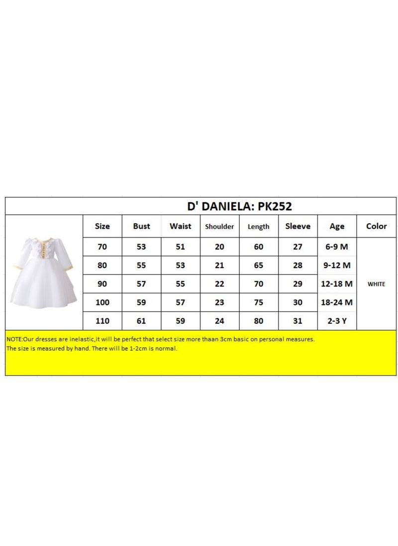 D' Daniela - Celestial White Abaya Dress - White