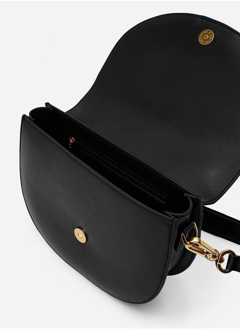 Charles & Keith Gabine Horseshoe Buckle Saddle Bag Shoulder Bag