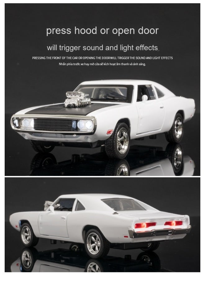 Man's Dream-JIAYEMODEL 1:32 Diecast Model car for Fast & Furious car Dom's 1970 Dodge Charger Alloy Car, Toys for Kids,Boyfriend,Young Peoples Gift
