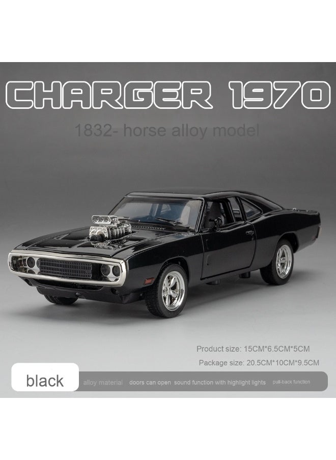 Man's Dream-JIAYEMODEL 1:32 Diecast Model car for Fast & Furious car Dom's 1970 Dodge Charger Alloy Car, Toys for Kids,Boyfriend,Young Peoples Gift